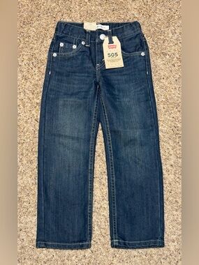 Levi’s | Boys 505 Regular Fit Denim Jeans | Size 5 slim | NWT